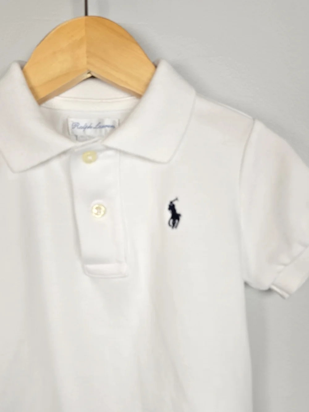 Ralph Lauren White Polo Shirt for Kids
